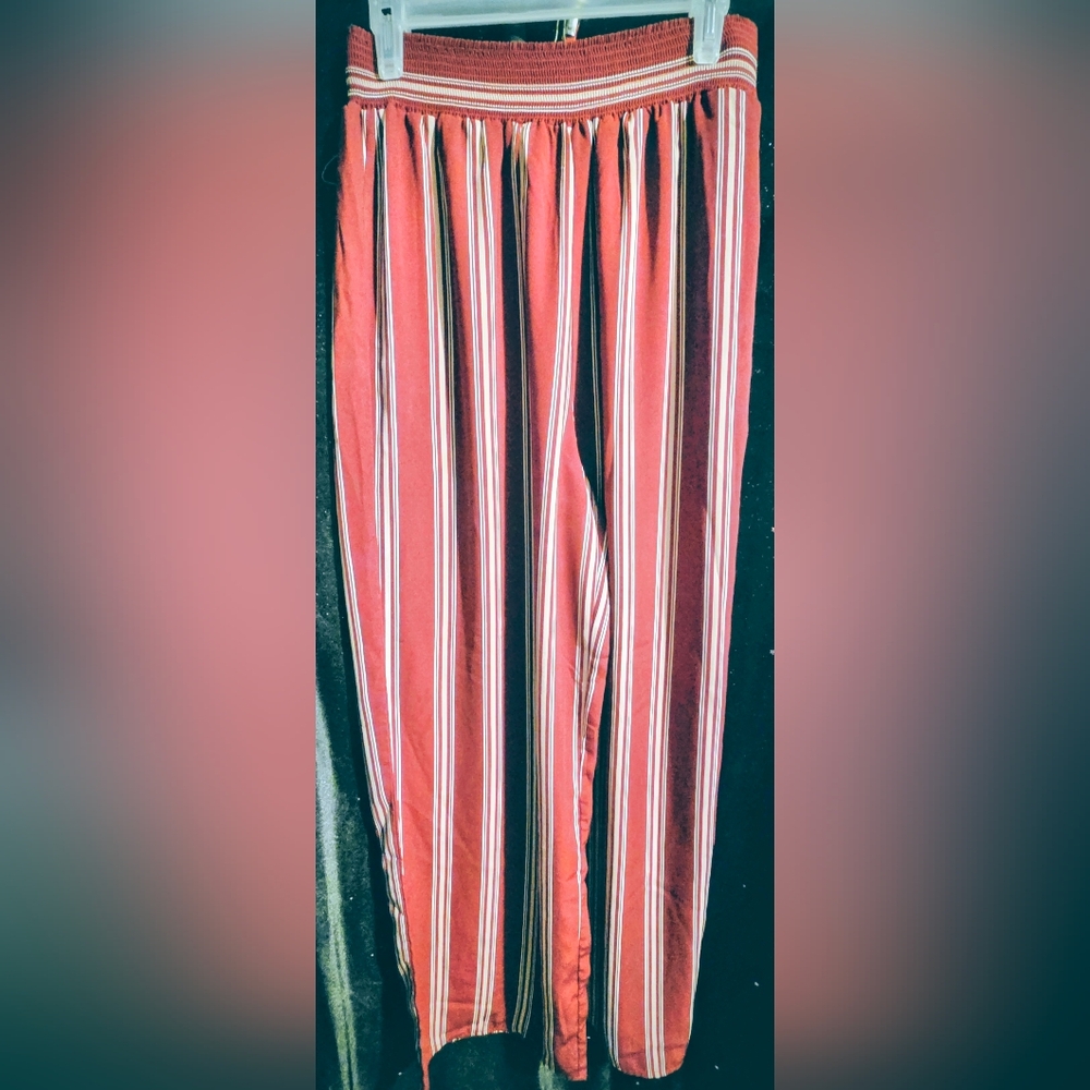 Forever 21 Red Striped Pants